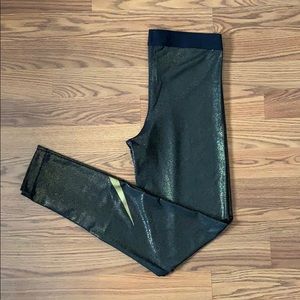 Gold Nike Pro Dri-Fit Leggings